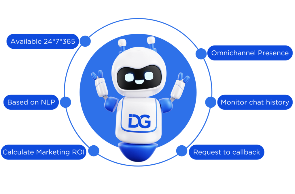 Chatbot features for education consultancy business for student dgmate